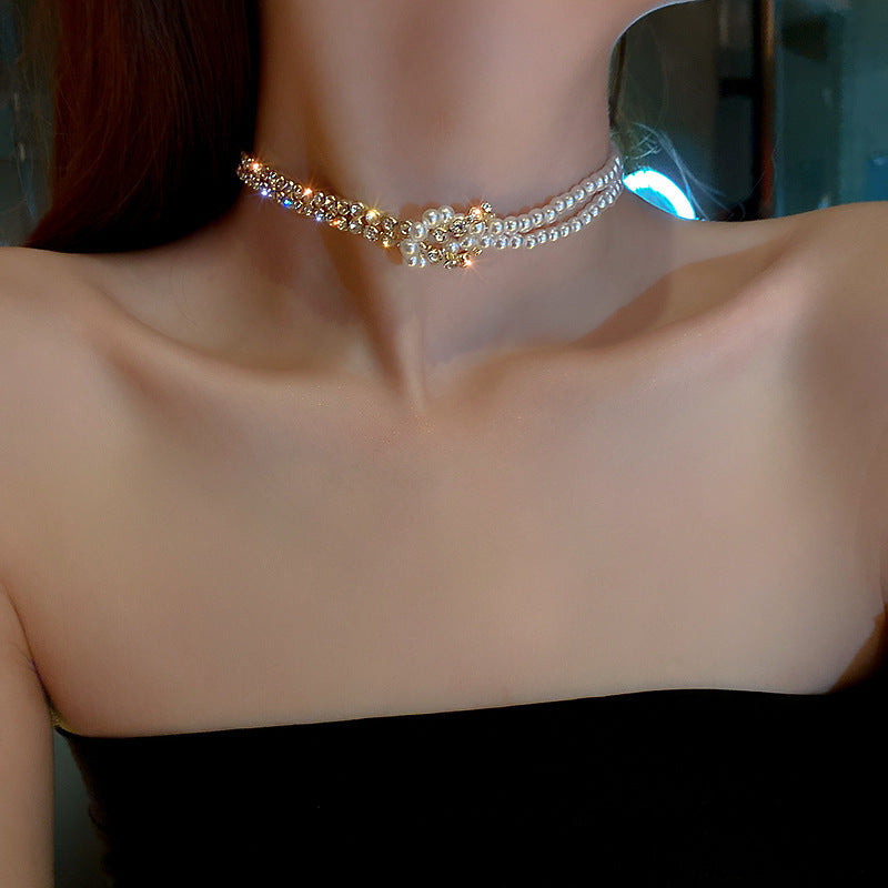 Saffyra™ Crystal Pearl Choker