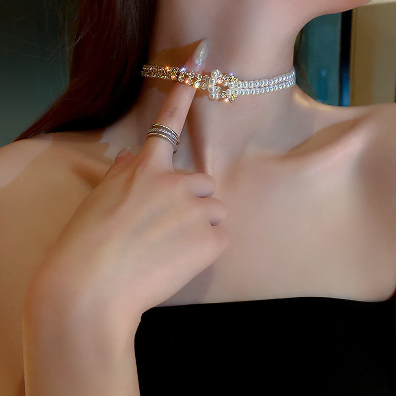 Saffyra™ Crystal Pearl Choker