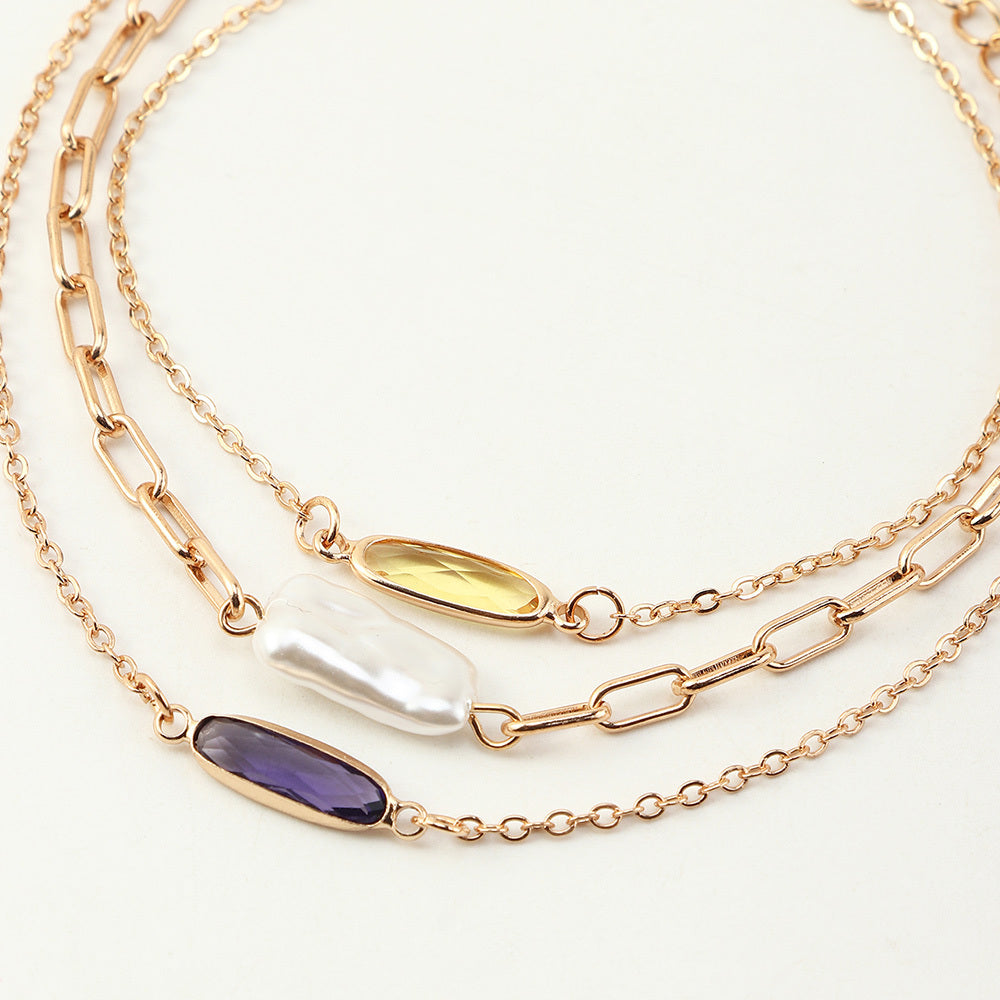 Saffyra™ Irregular Gemstone Chain Bracelet