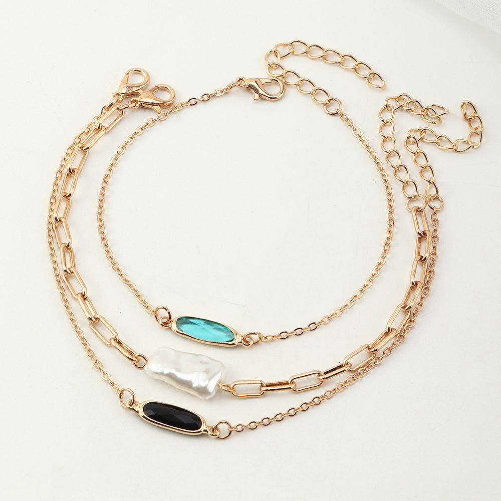 Saffyra™ Irregular Gemstone Chain Bracelet