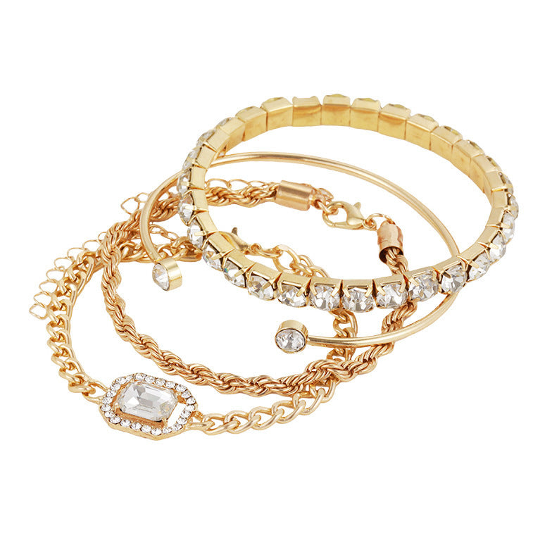 Saffyra™ Crystal Luxe Bracelet Set (4-Piece)