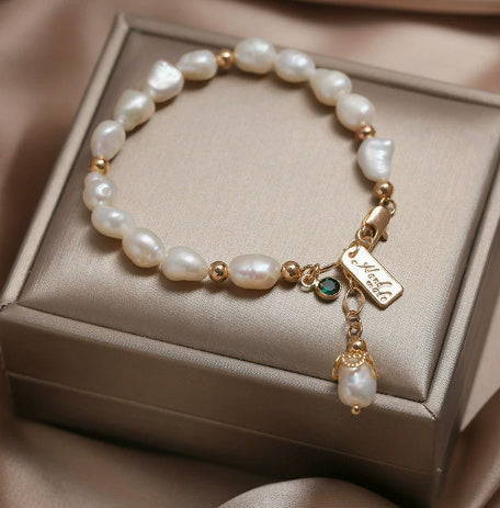 Saffyra™ Pearl Luxe Charm Bracelet