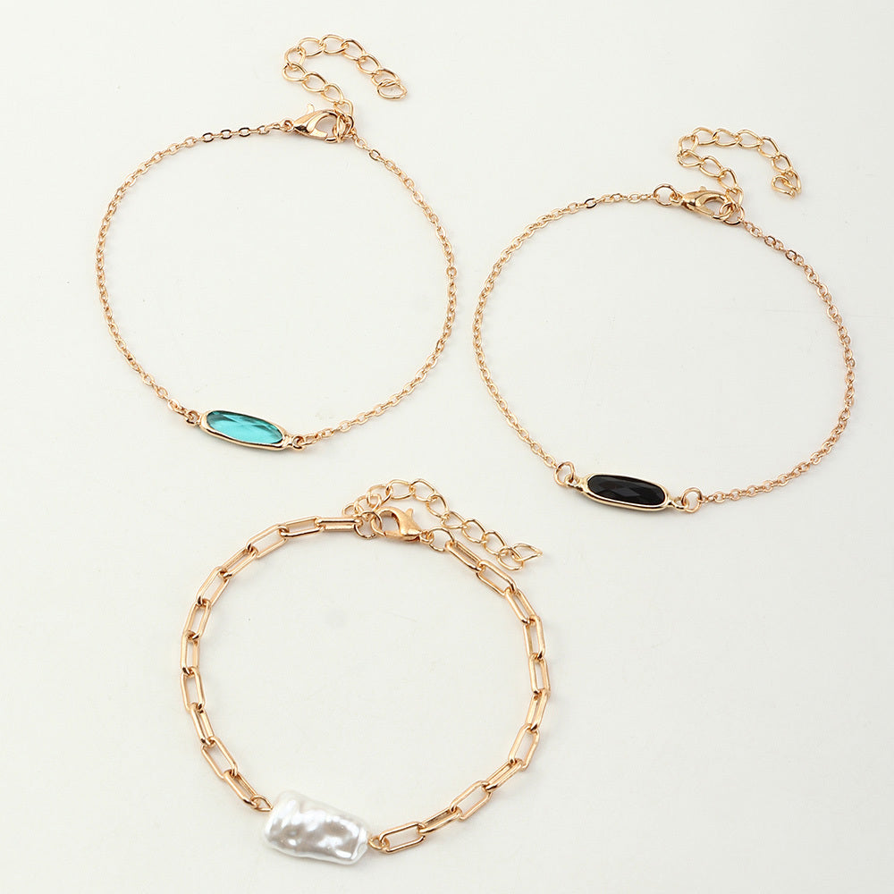 Saffyra™ Irregular Gemstone Chain Bracelet