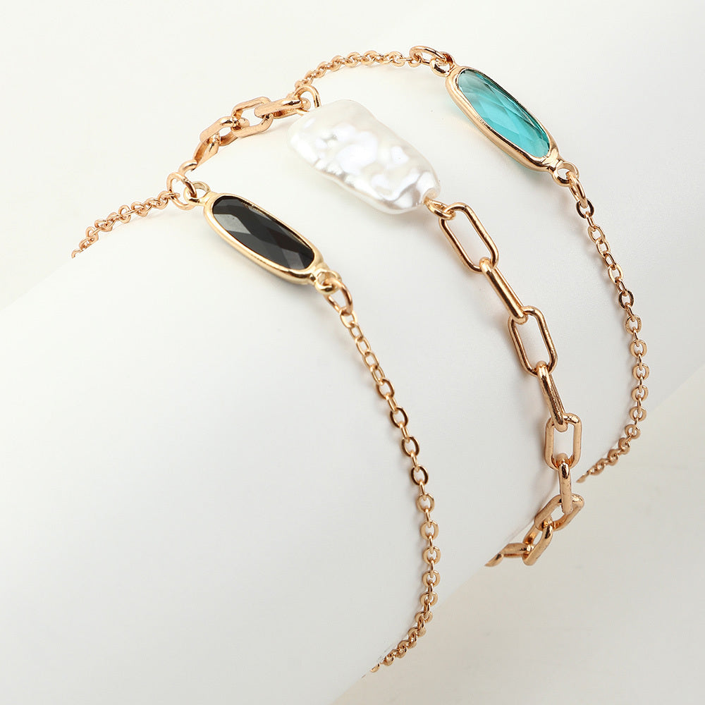 Saffyra™ Irregular Gemstone Chain Bracelet