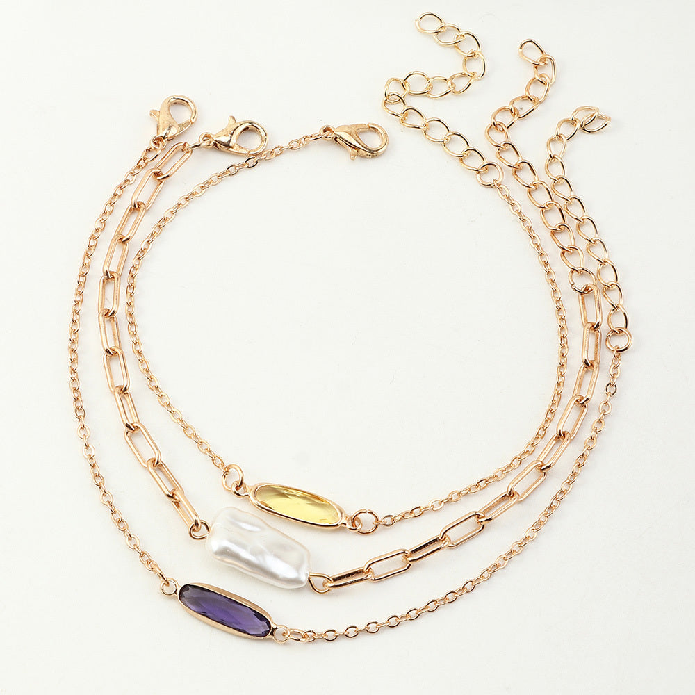Saffyra™ Irregular Gemstone Chain Bracelet